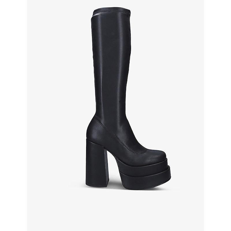 Steve Madden Cypress Knee-high Faux Leather Boots in Blue | Lyst Canada