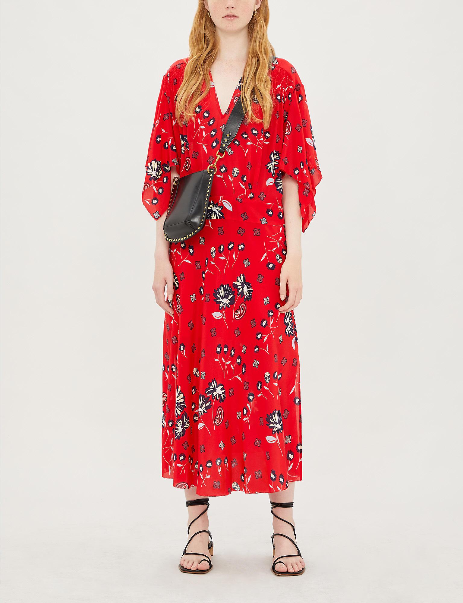 Zadig & Voltaire Rap Daisy Dress in Red | Lyst