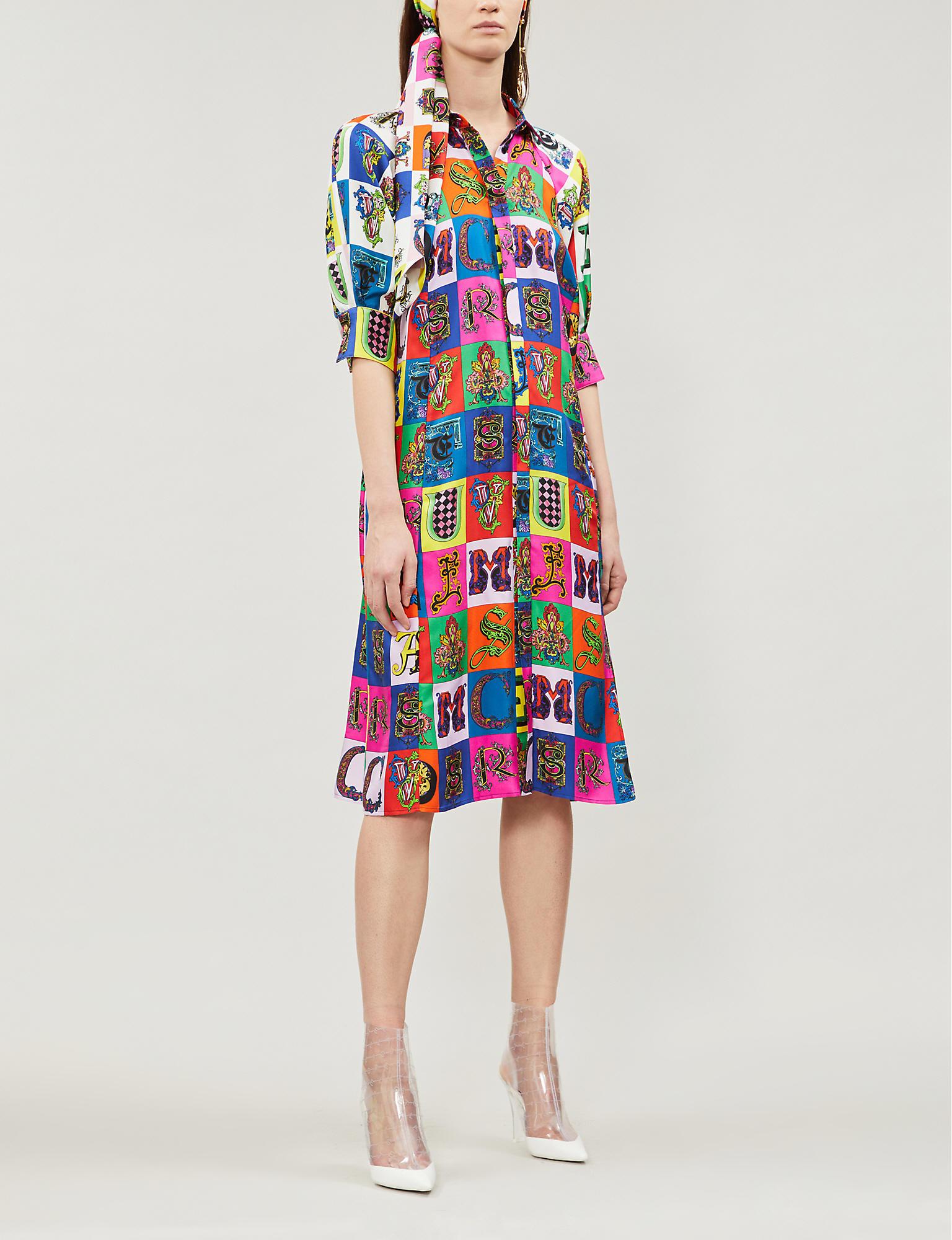 versace alphabet dress