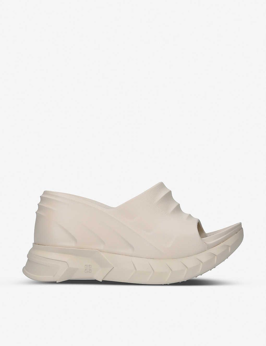 Givenchy Marshmallow Rubber Wedge Sandals | Lyst Australia