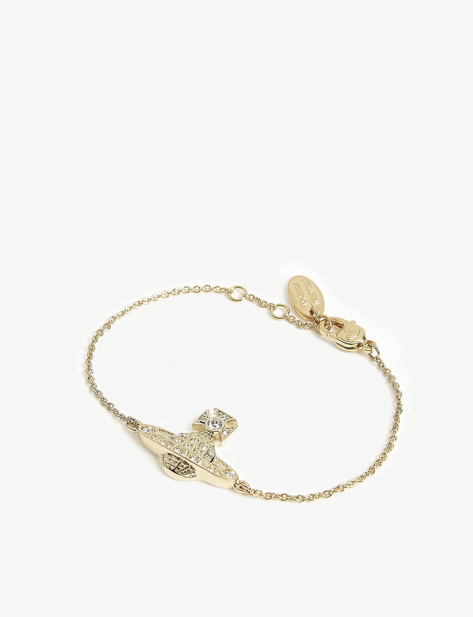 Vivienne Westwood Mini Bas Relief Chain Bracelet in Metallic - Lyst