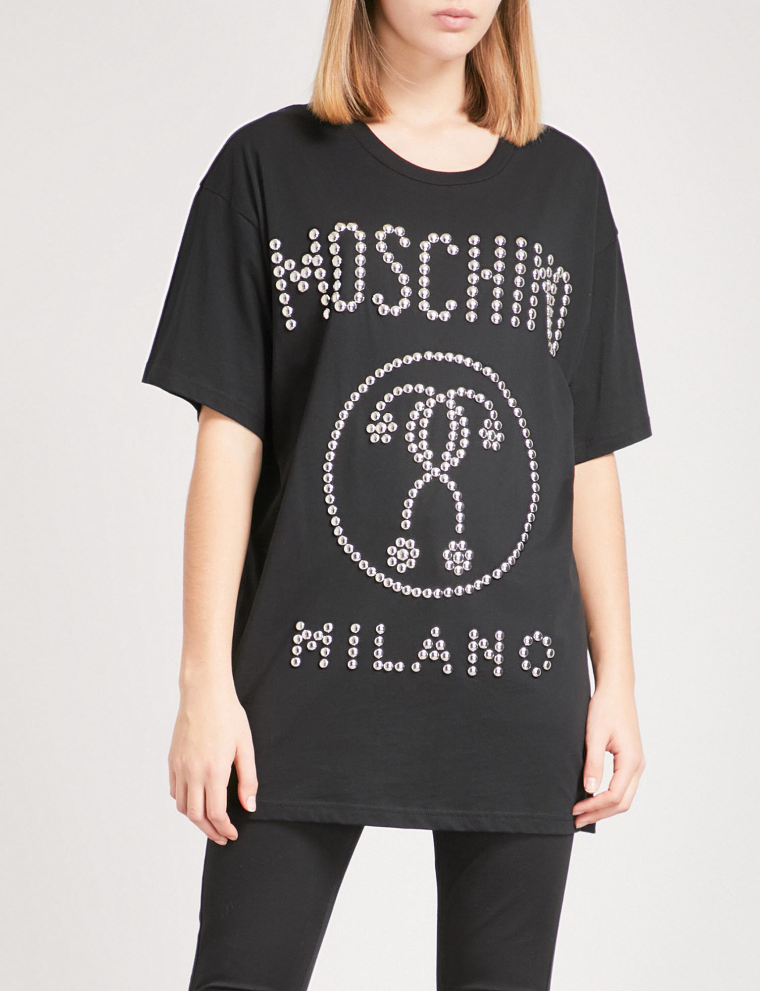 moschino studded t shirt