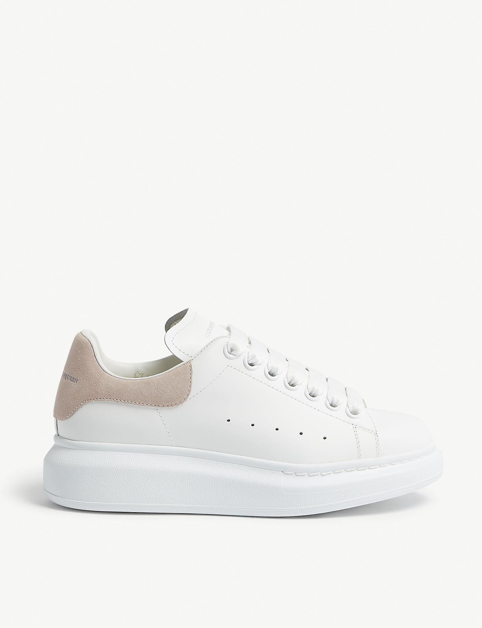 alexander mcqueen white platform sneakers