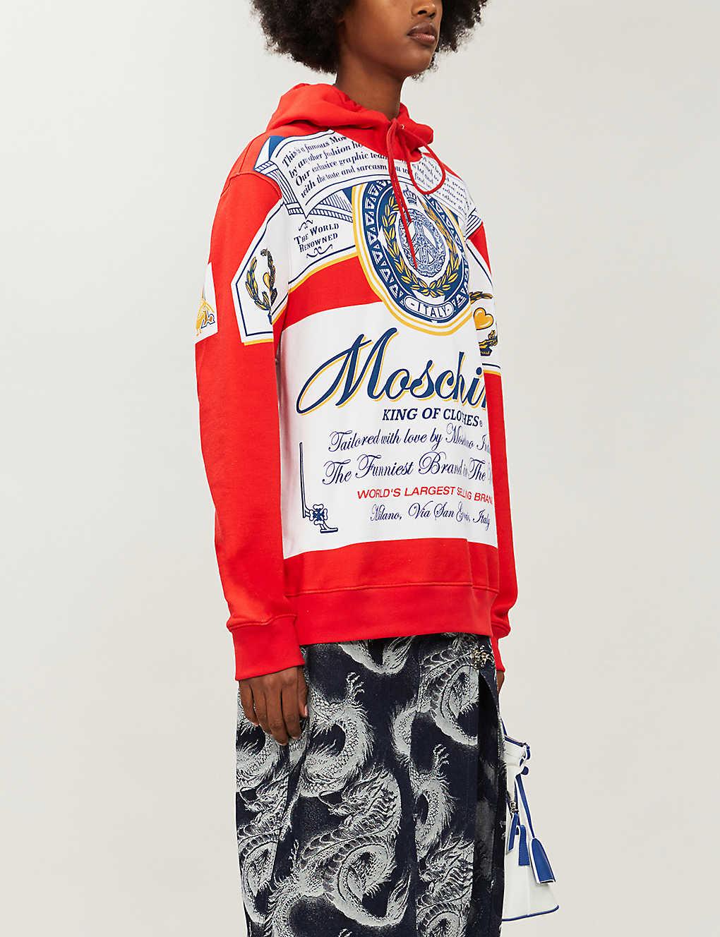 Budweiser Printed Cotton-jersey Hoody 