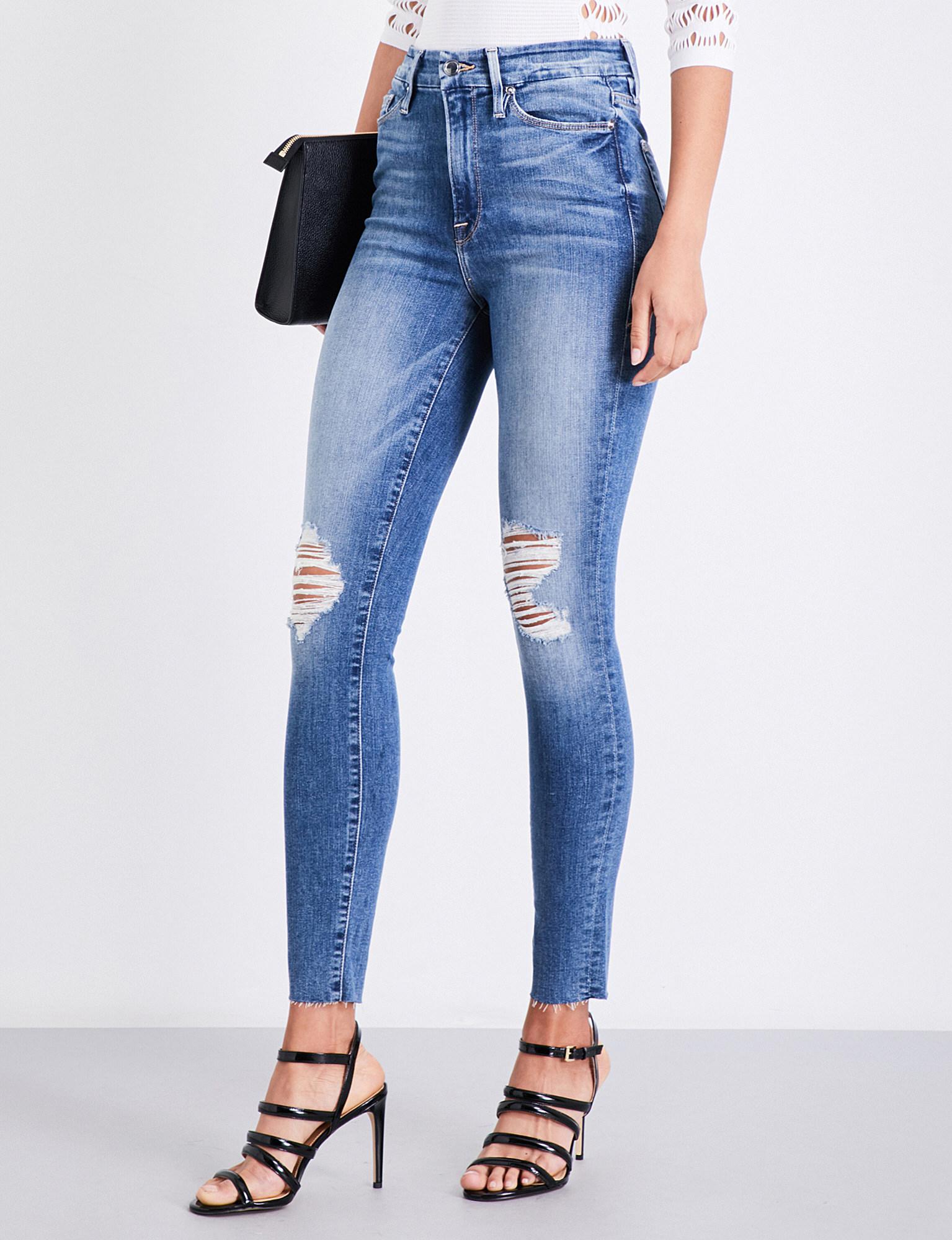 good american distressed jeans