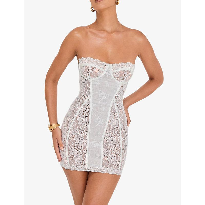 mistress rocks white tiered corset dress Mistress Rocks White Tiered Corset Mini Dress