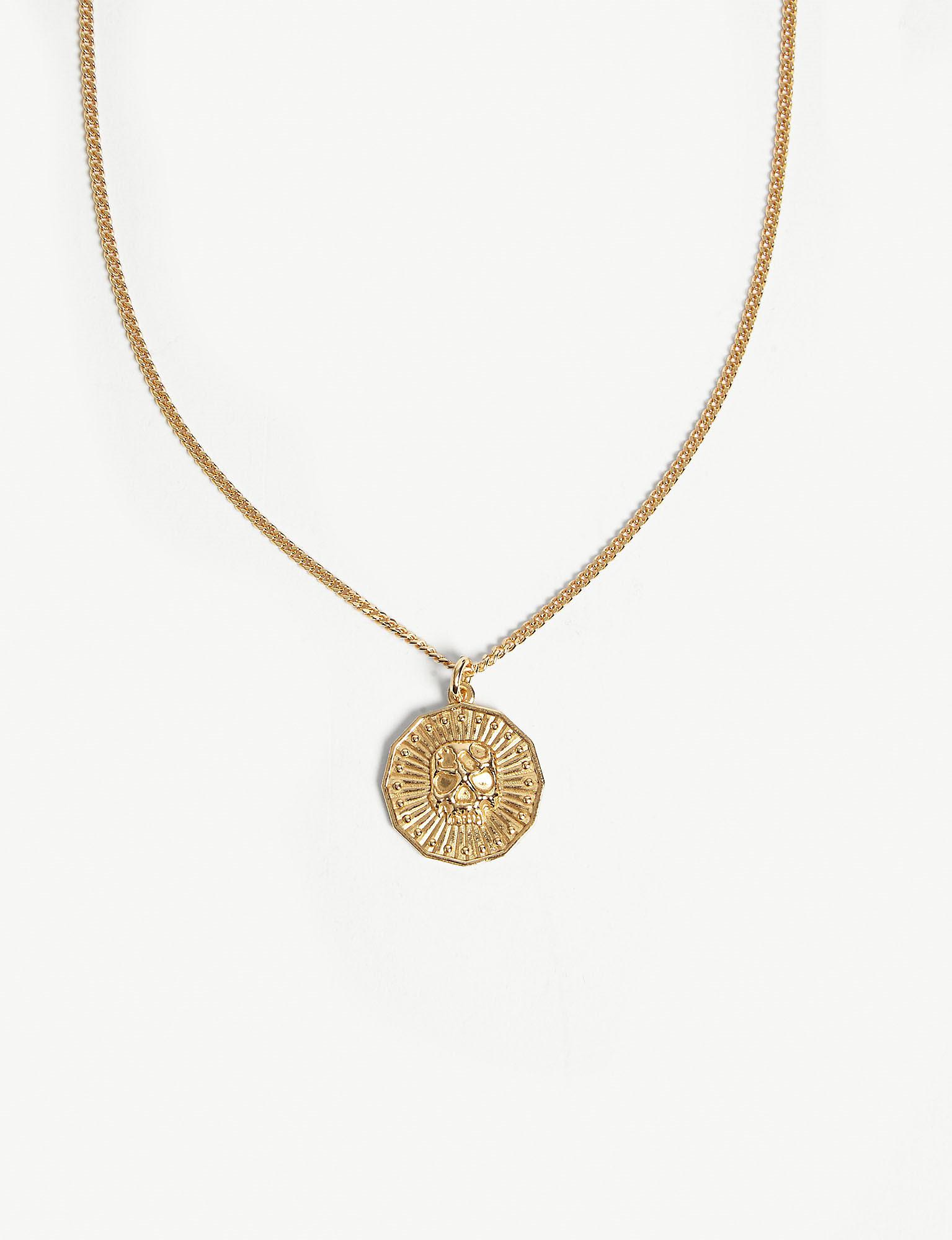 Emanuele Bicocchi Cotton Coin Pendant Necklace in Gold (Metallic) for ...