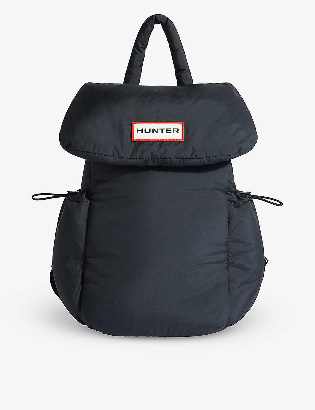 HUNTER Intrepid Puffer Shell Backpack in Black Lyst