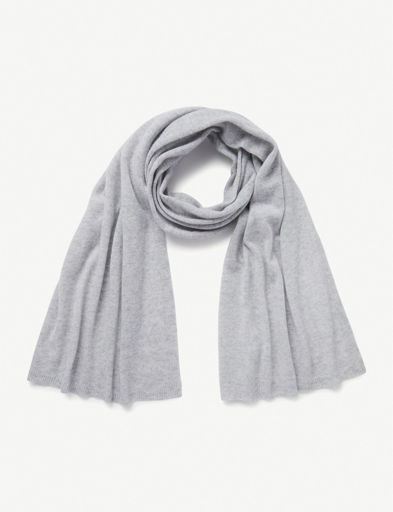 pale grey cashmere scarf