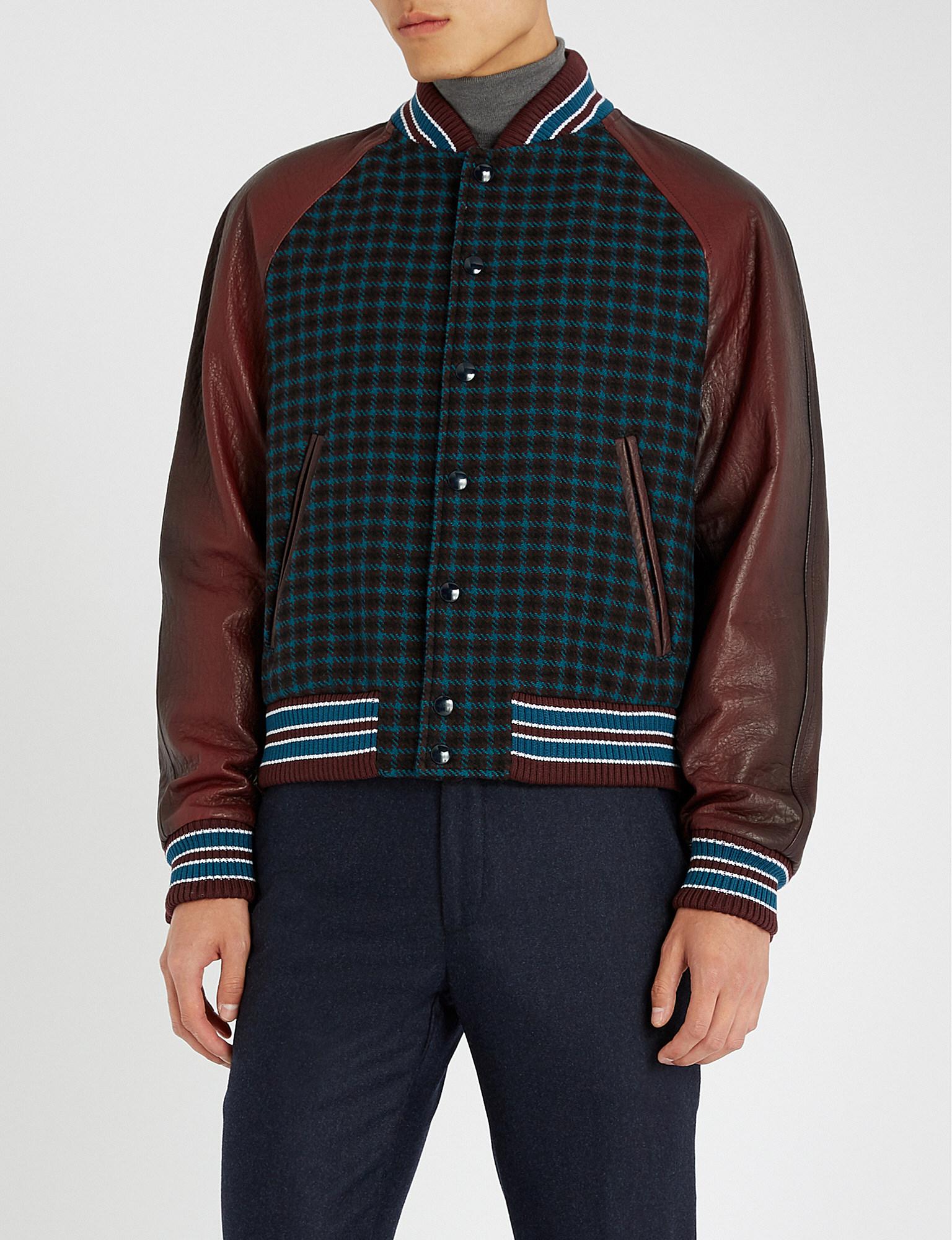 Prada Checked Wool And Nylon-blend And 