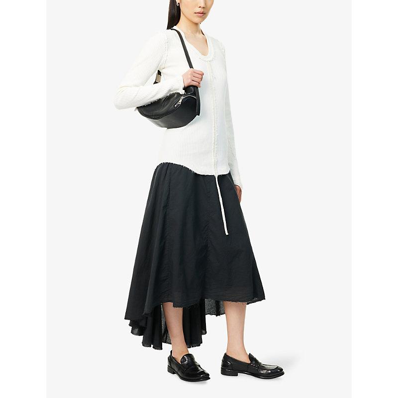 フランス MARC LE BIHAN アシンメトリー スカート BLACK MARC LE