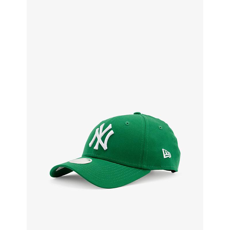 KTZ New York Yankees Brand-embroidered Cotton-twill Cap in Green | Lyst