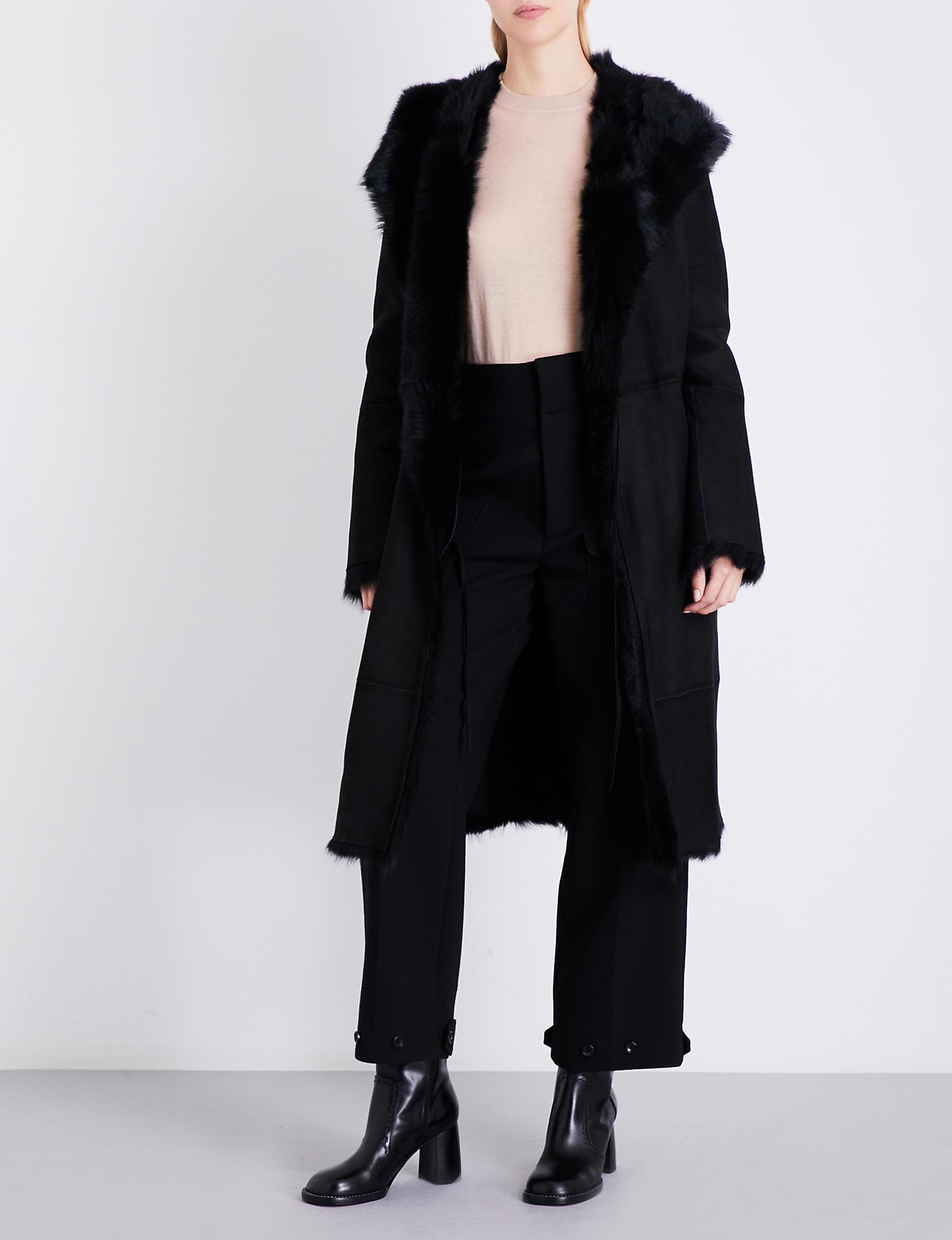 joseph shearling coat