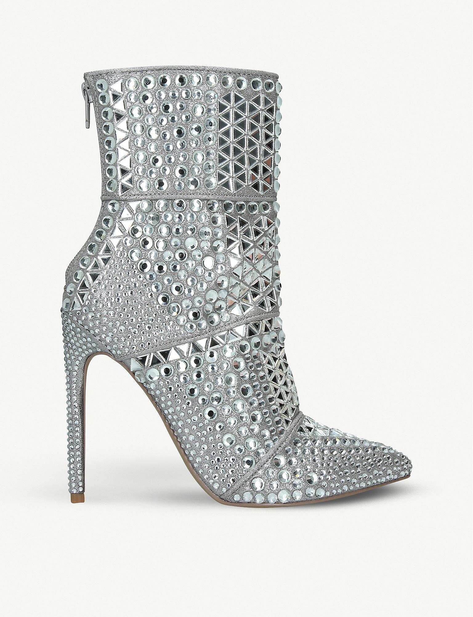 steve madden silver boots