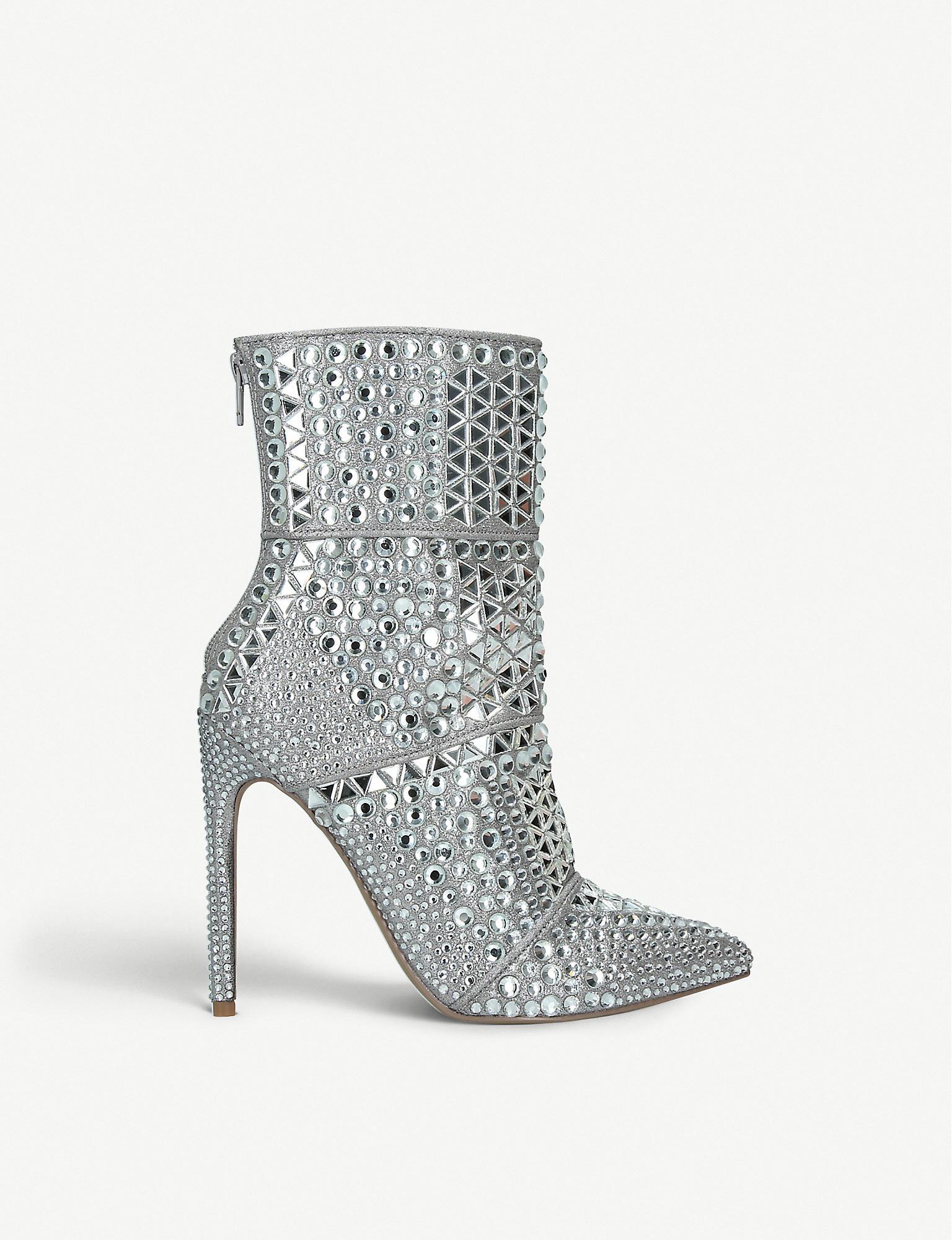 steve madden silver boots