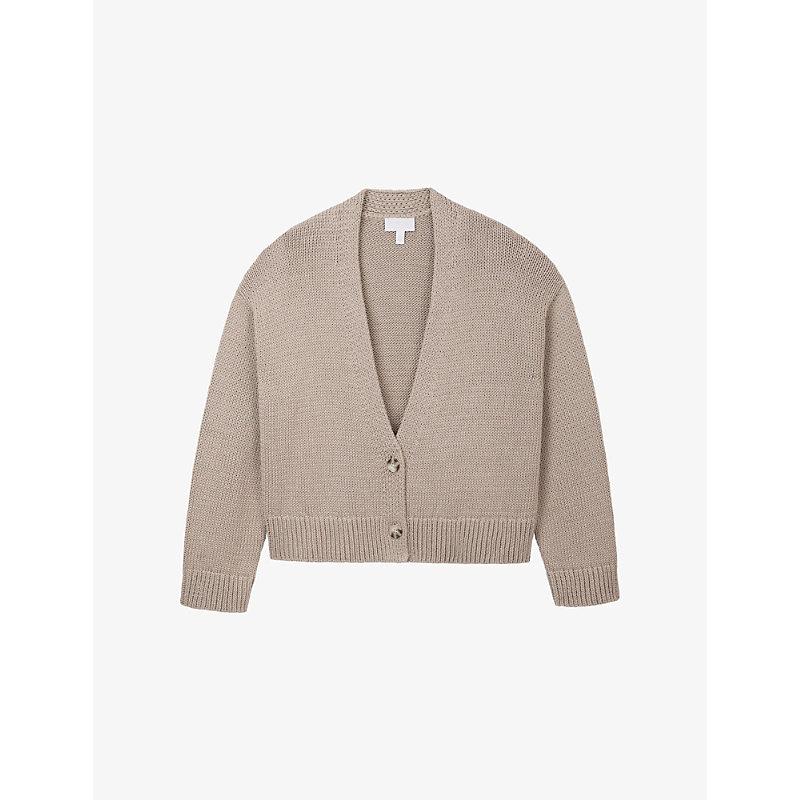 White Company Cardigan Boxy The White Company V-Neck Boxy-Fit