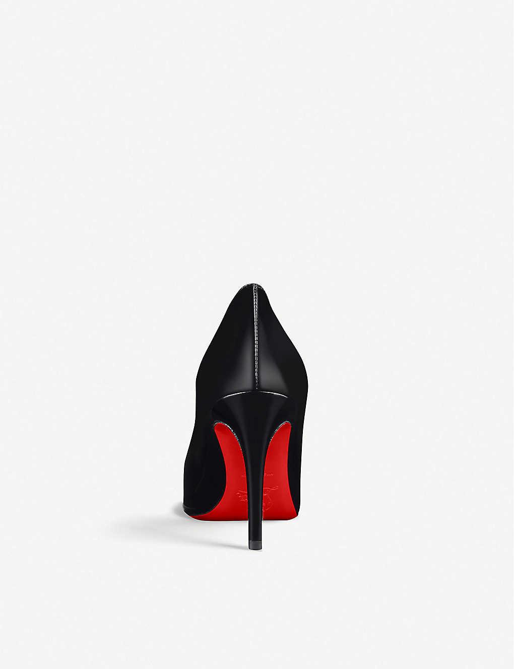 Christian Louboutin Womens Black Simple Pump 85 Patent Calf 37.5