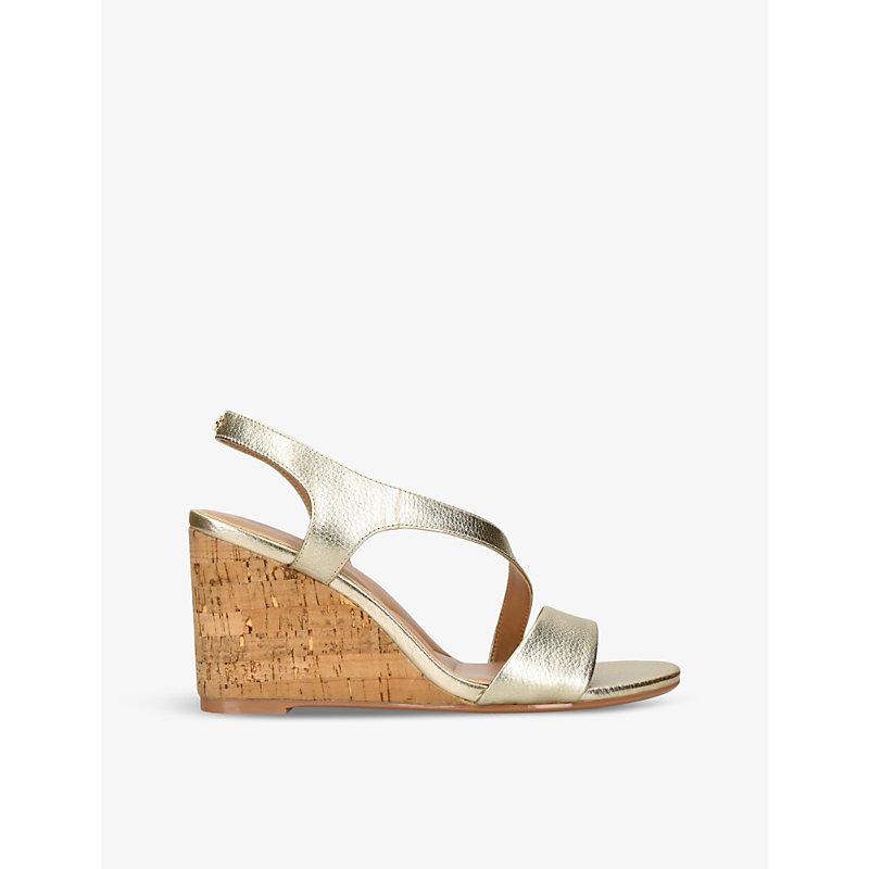 Kurt geiger gold wedge sandals hot sale