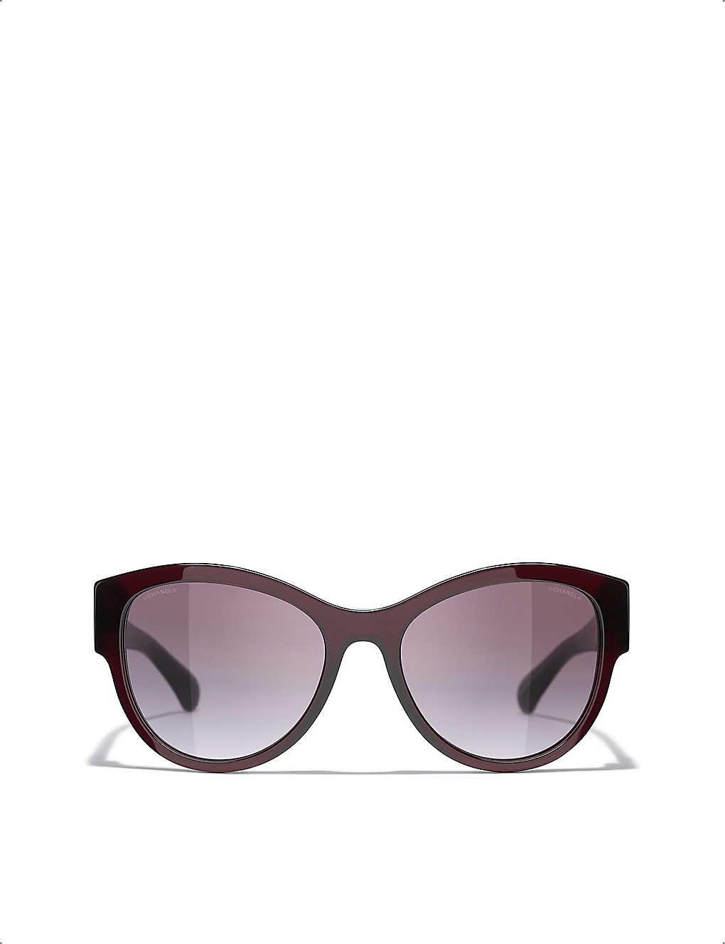 Chanel Pantos Sunglasses in Purple | Lyst