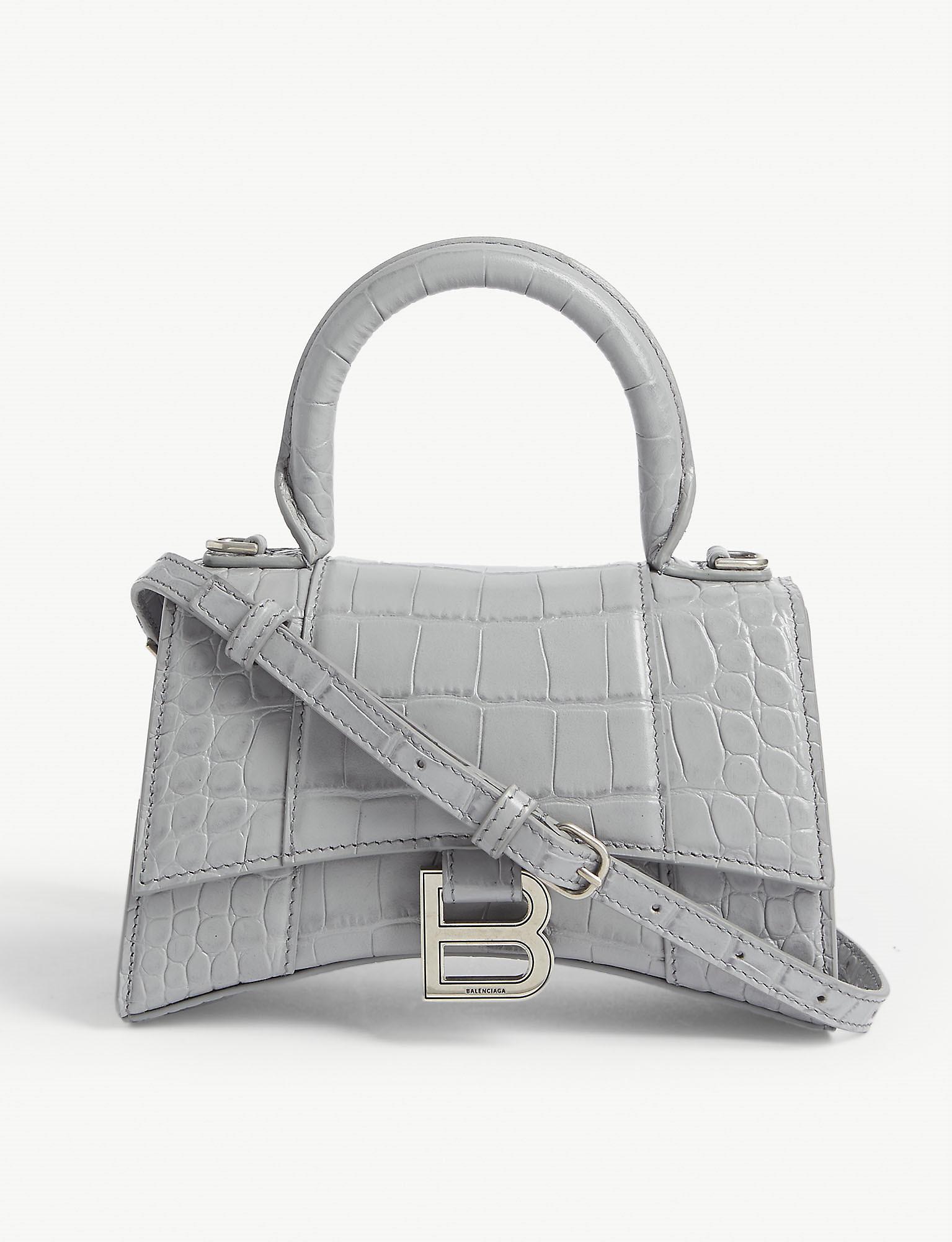 balenciaga hourglass mini top handle bag