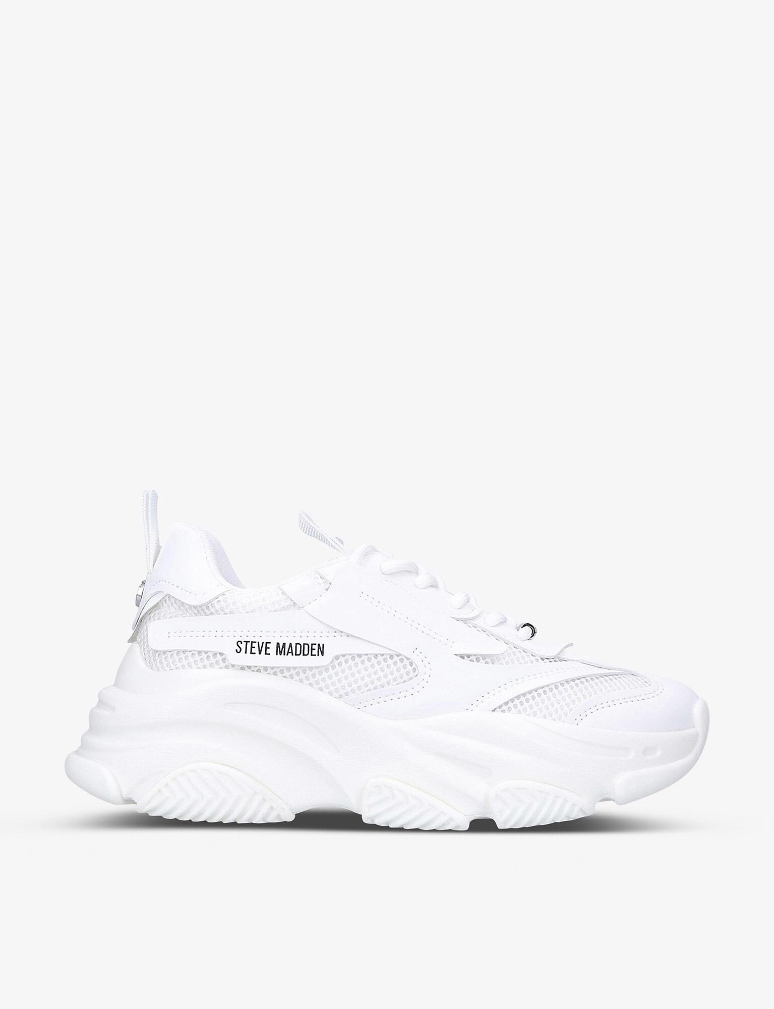 Steve Madden Possession Mesh-textile Chunky Trainers in White | Lyst