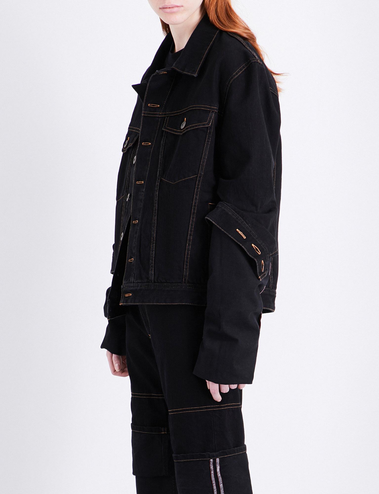 y project long sleeve denim jacket