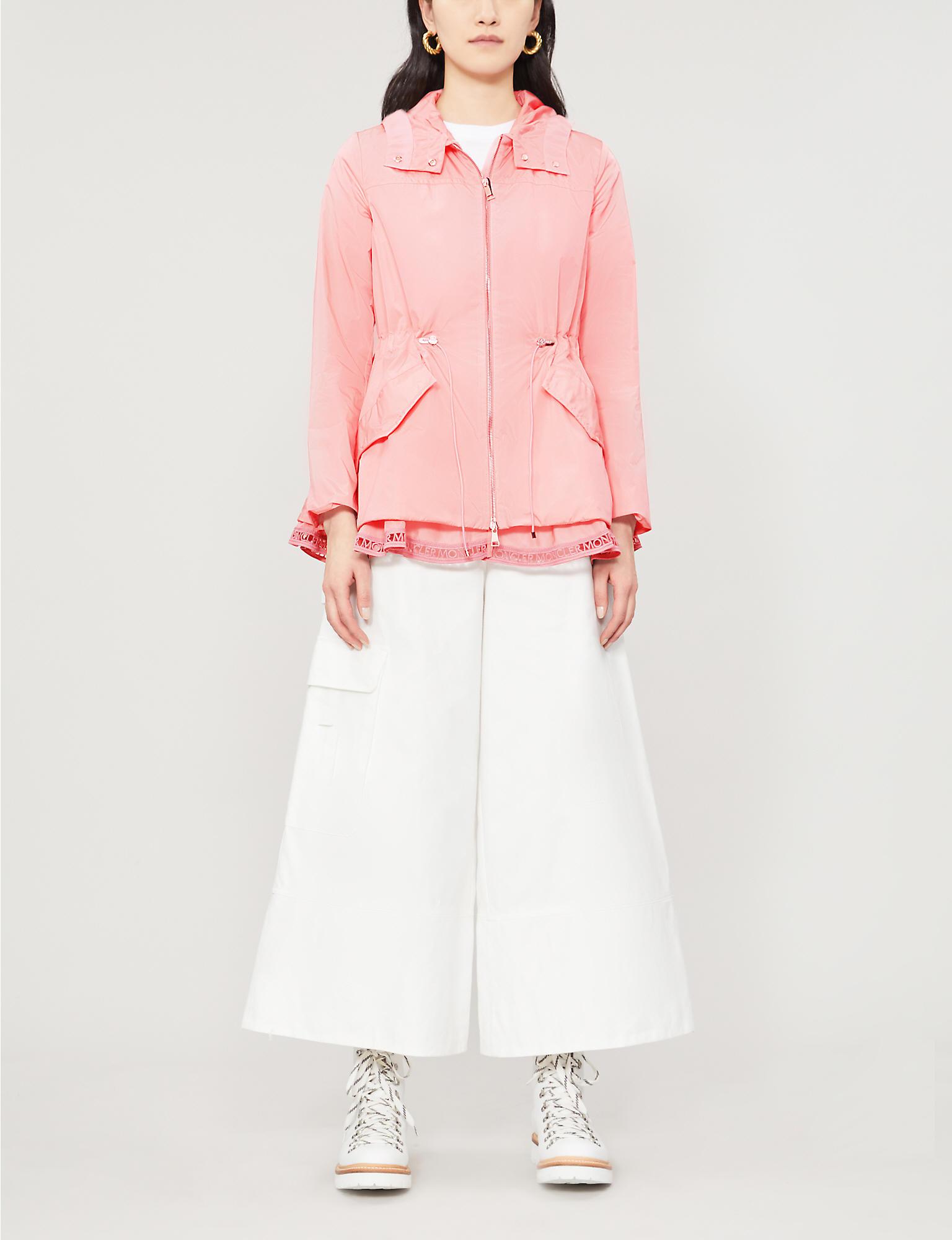 Moncler Loty Hooded Shell Jacket in Pale Pink (Pink) - Lyst