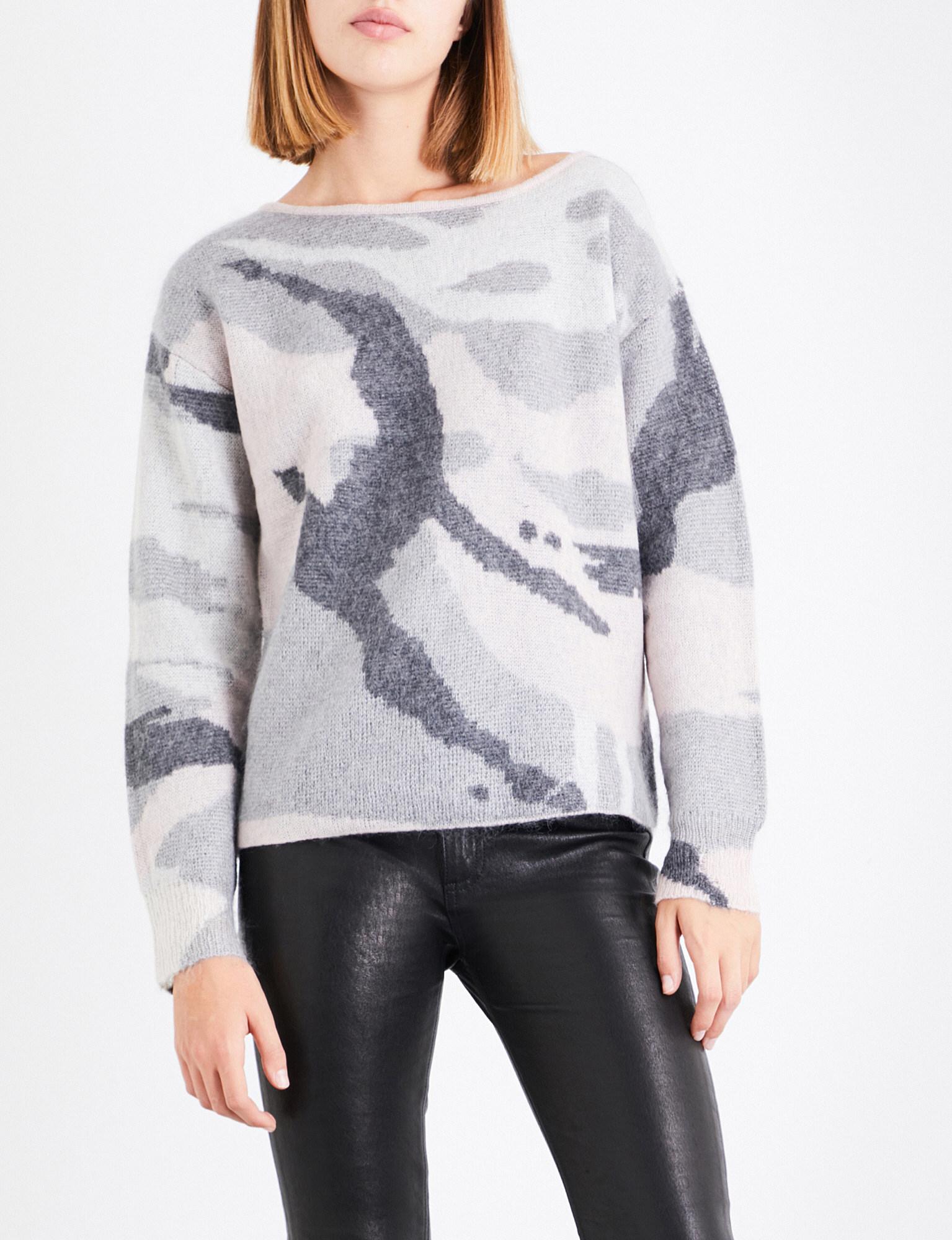 rag and bone camo sweater