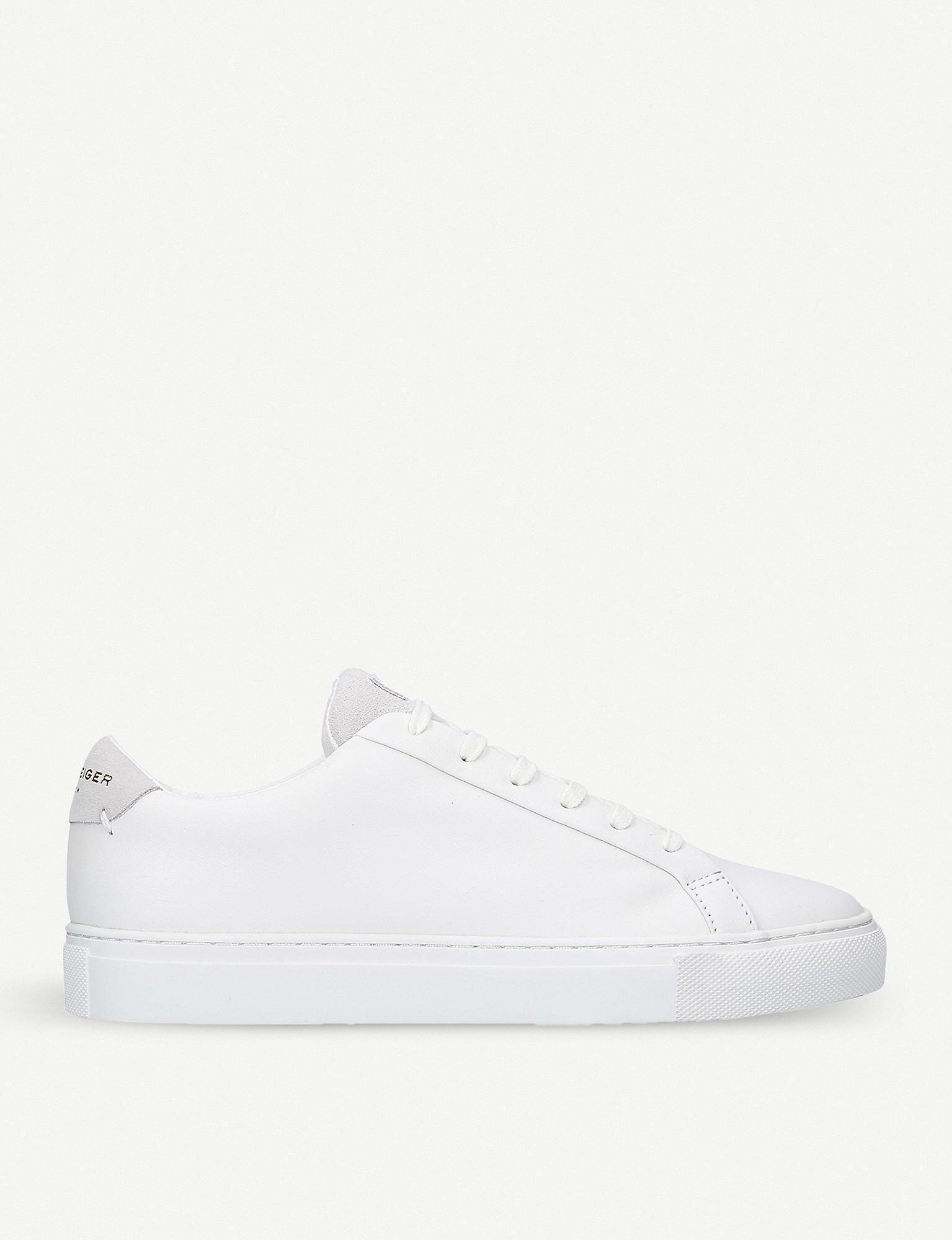 Kurt Geiger Lane Leather Trainers in White - Lyst