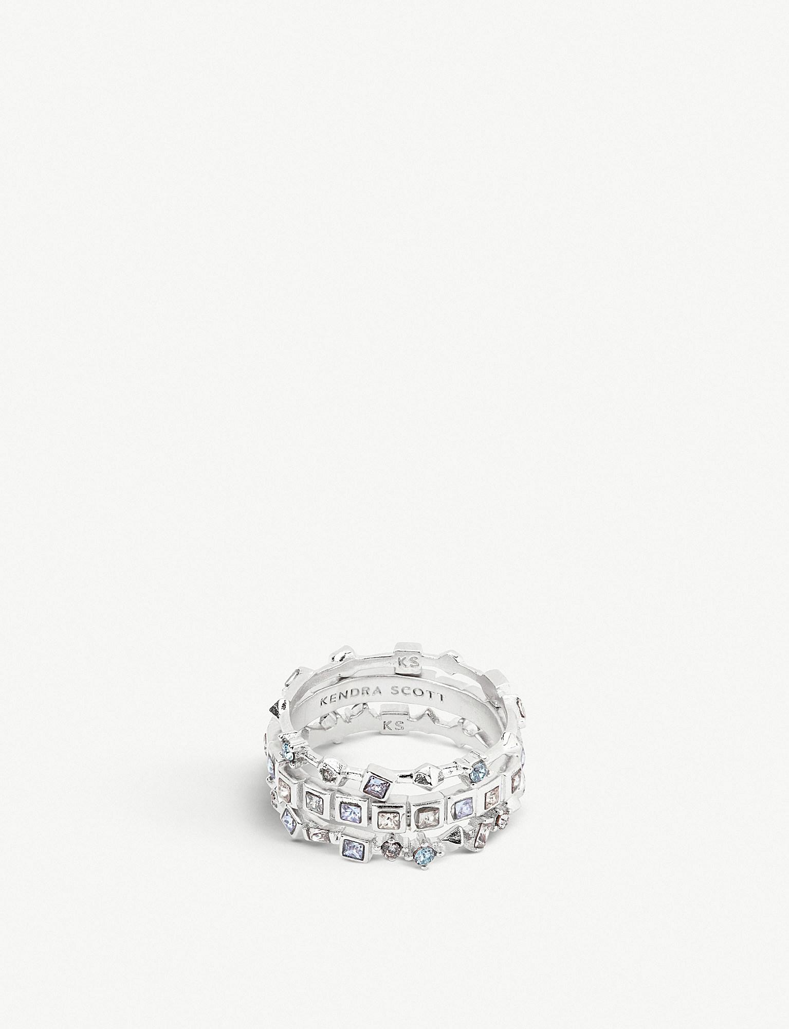 kendra scott stackable diamond rings