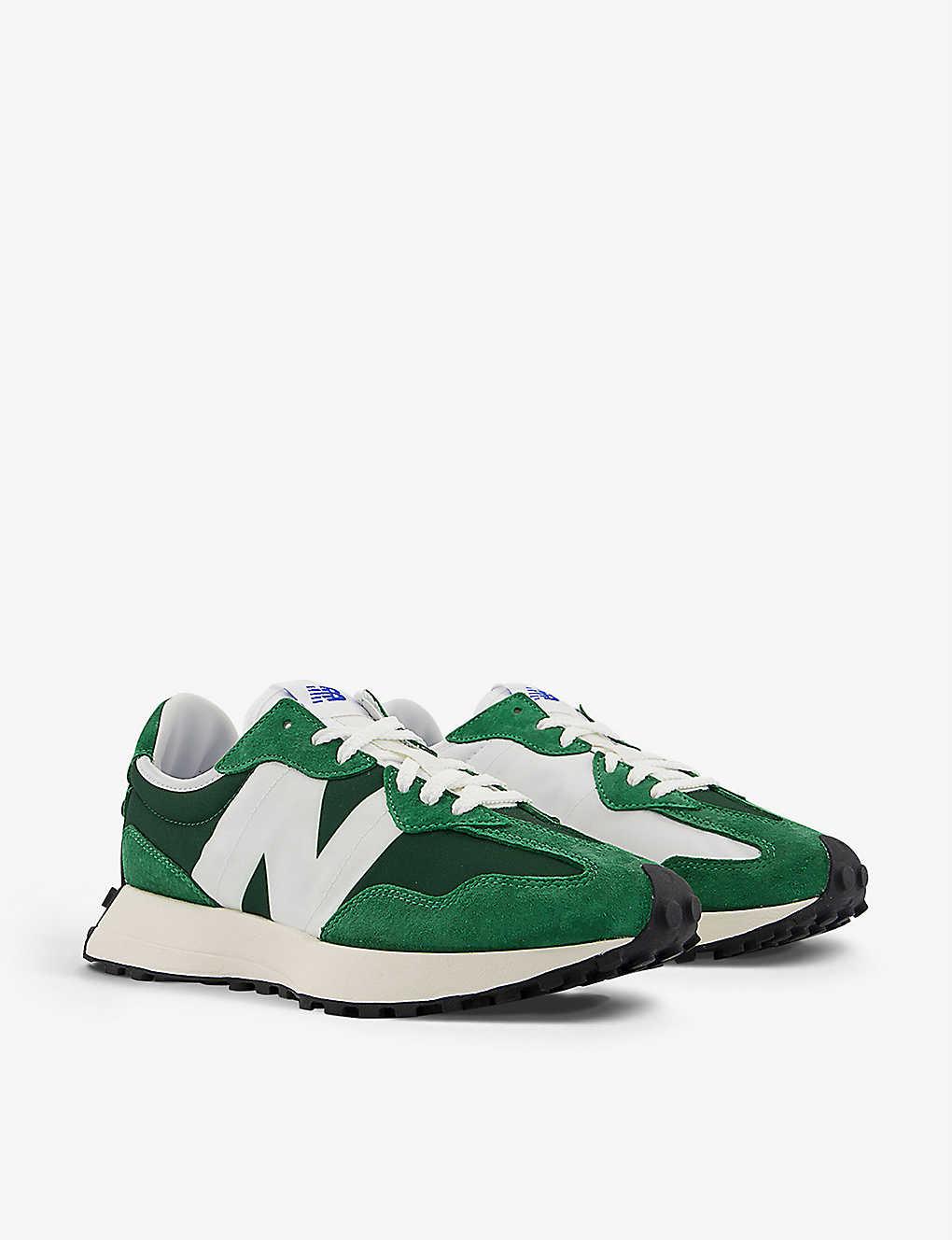 New Balance 327 Suede And Nylon Low-top Trainers in Green for Men - Save  56% | Lyst