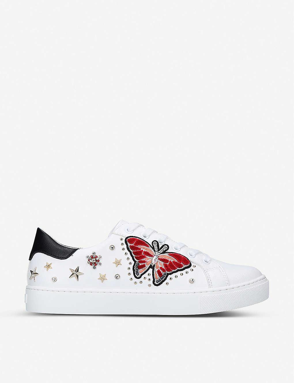 aldo white leather sneakers