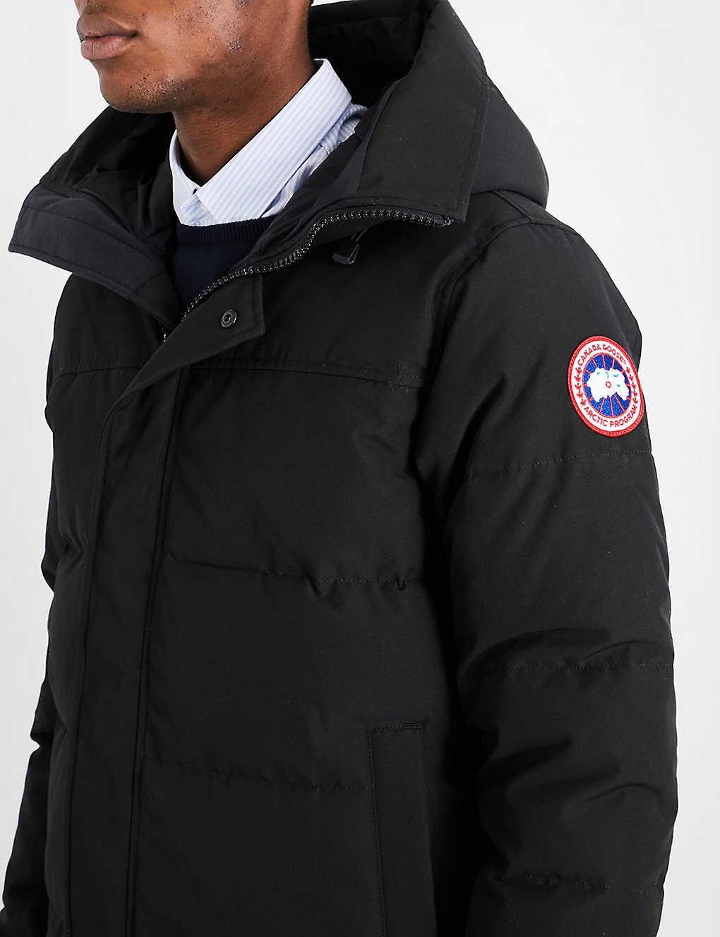 canada goose men's macmillan parka black