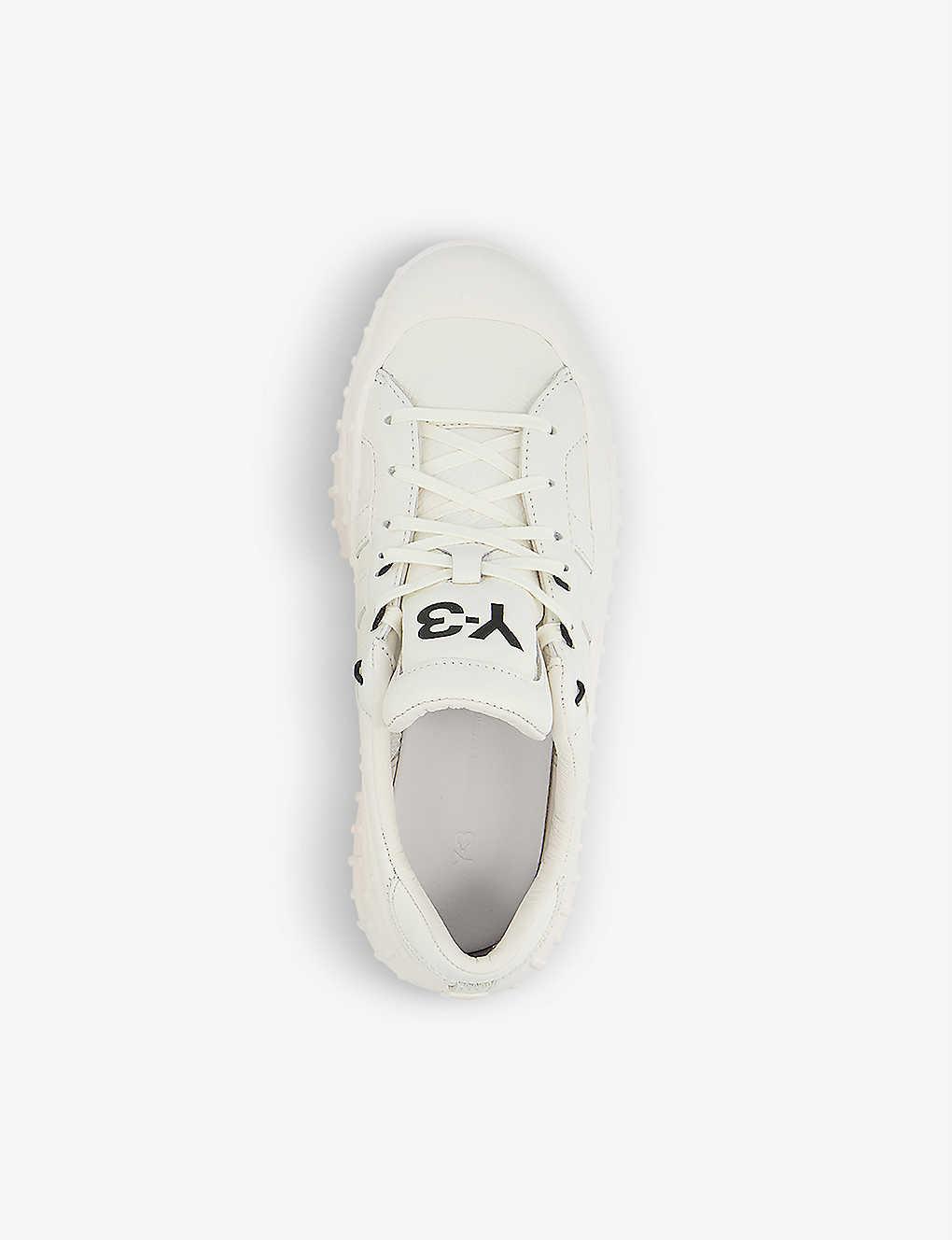 Y-3 Leather Gr.1p Sneakers in White for Men Mens Shoes Trainers Low-top trainers 