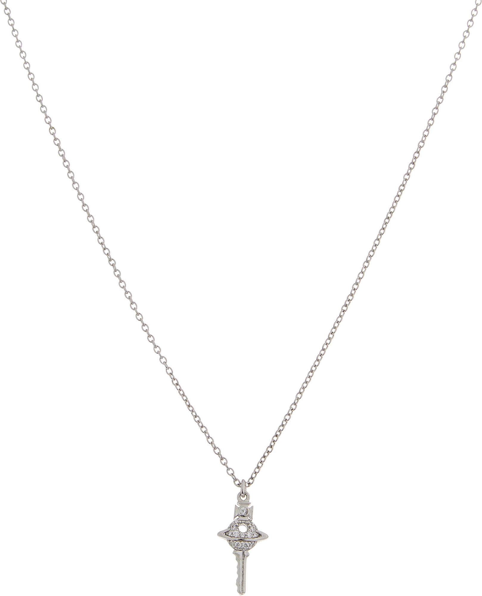Vivienne Westwood Darianne Small Orb Key Necklace in Metallic | Lyst