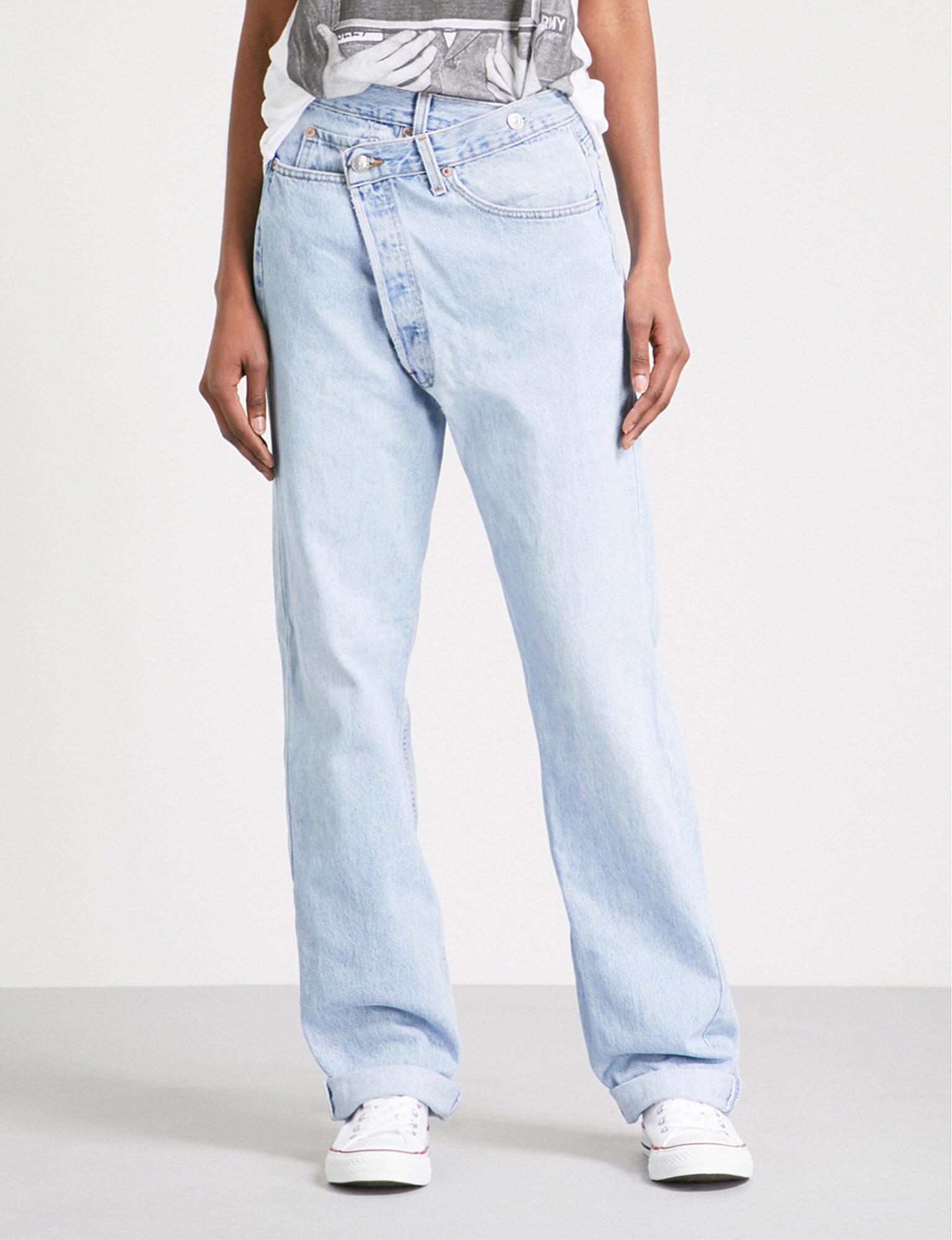 R13 Denim Crossover Refurbished Regular-fit Mid-rise Jeans in Vintage ...