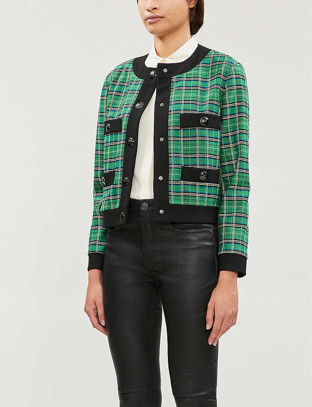 Maje green jacket sale