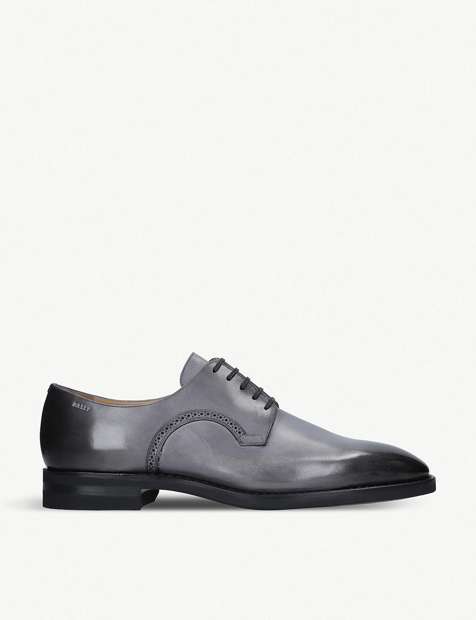 bally brustel leather derby shoes