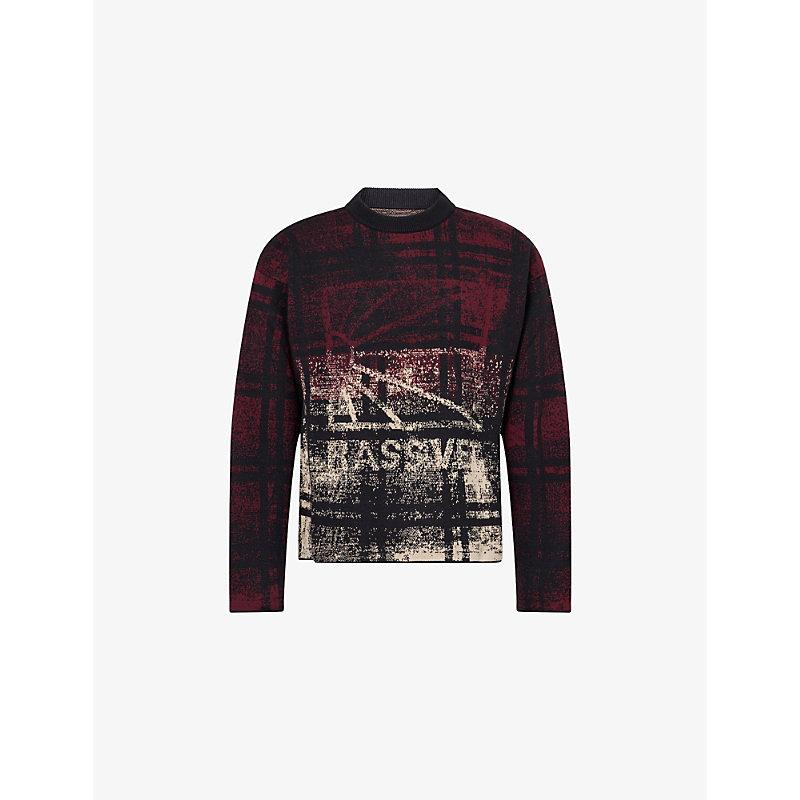 スケートボード RASSVET / PACCBET LOGO CREW KNIT Shop Logo Crewneck Sweater Blue on Sale at BeyondStyle – Get
