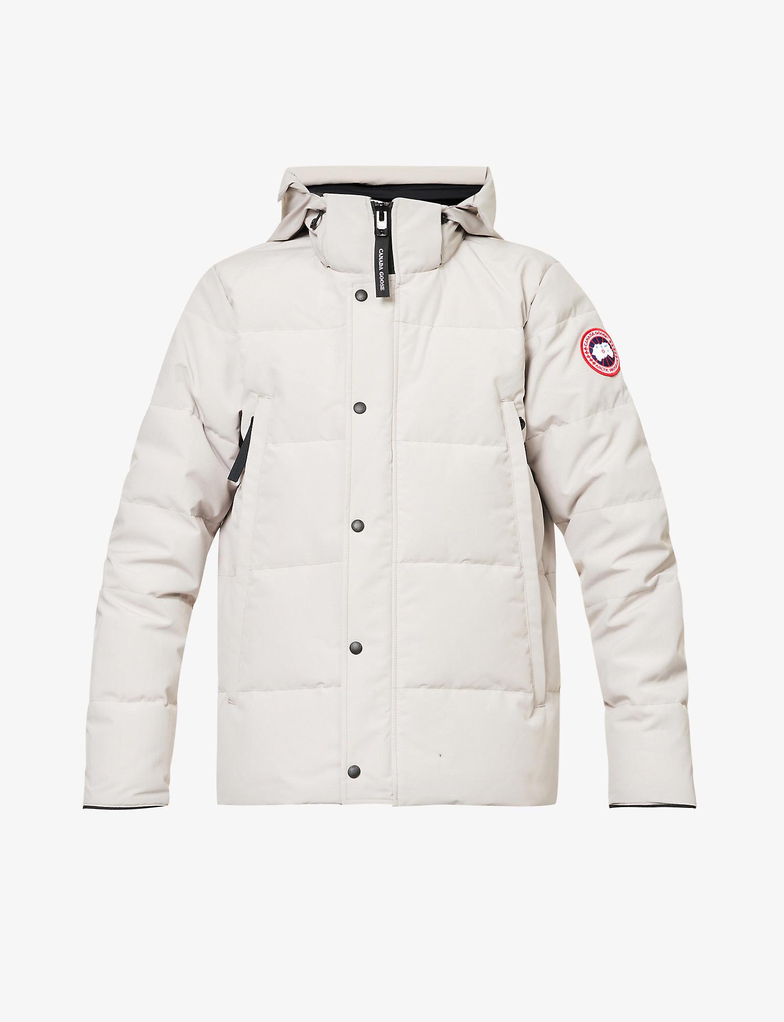 Canada Goose Wyndham Padded Shelldown Hooded Parka Jacket in Natural