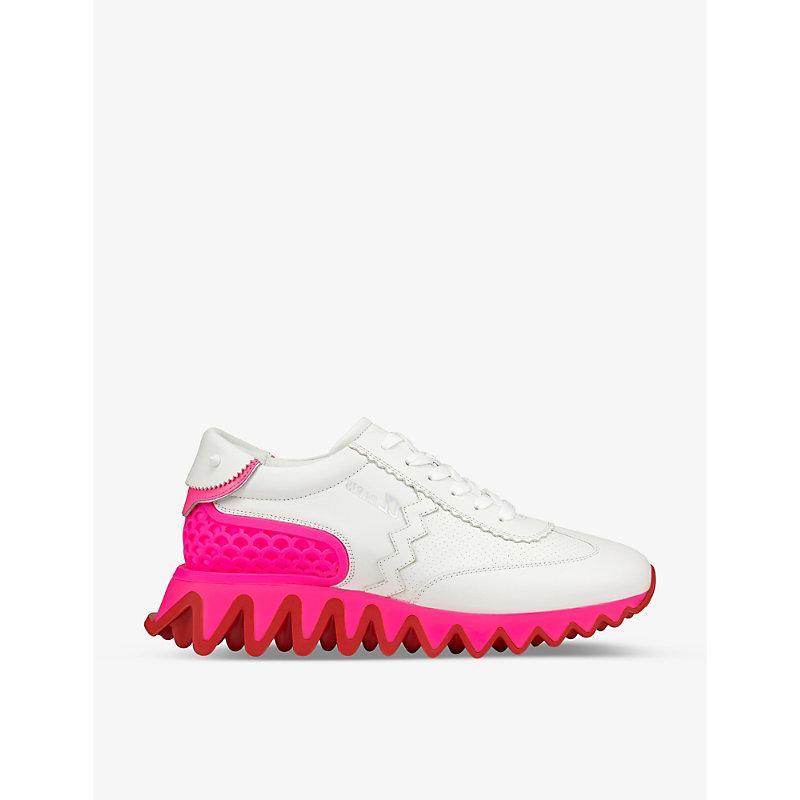 Christian Louboutin Loubishark Donna Leather Trainers in Pink