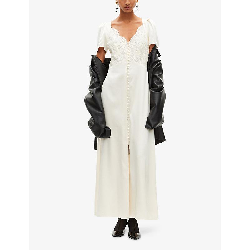 chinese dress ladies THE KOOPLES | LACE-EMBROIDERED MINI DRESS