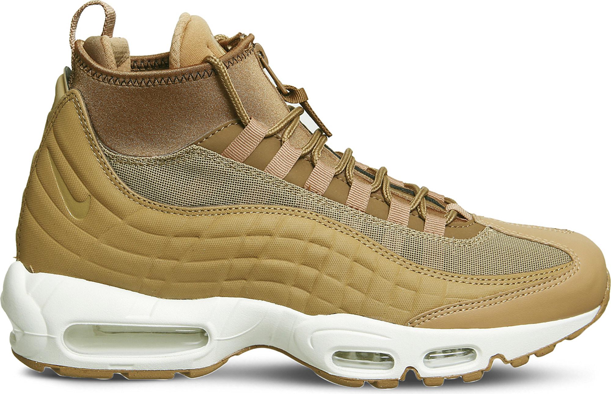 Nike Air Max 95 Sneakerboot Leather And Fabric High-top Trainers for Men |  Lyst