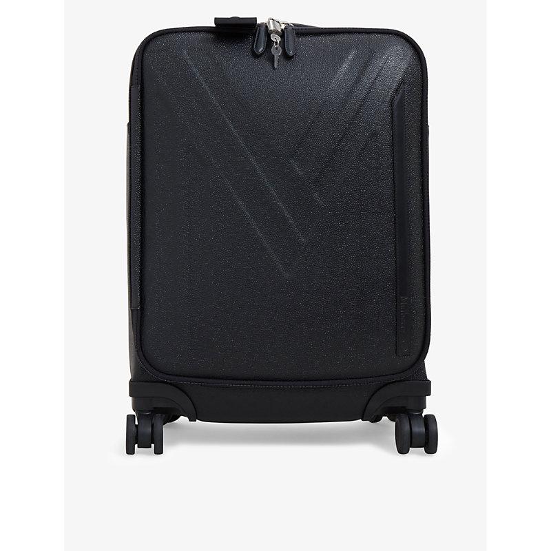 Mulberry Heritage Eco Scotchgrain 4wheel Suitcase in Black Lyst