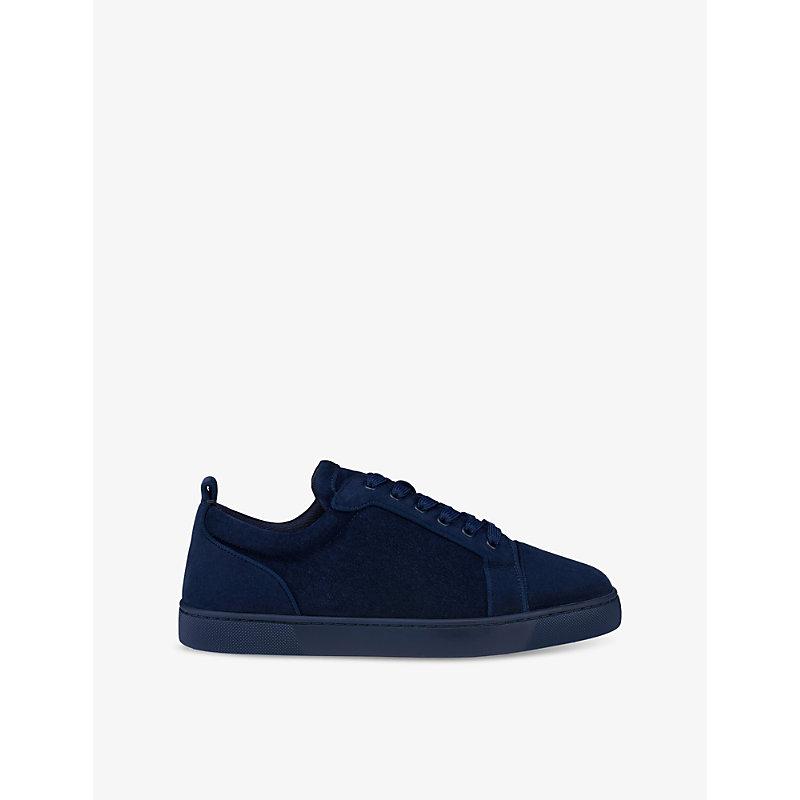 Navy Suede Louboutin Christian Louboutin Louis Junior Suede Low