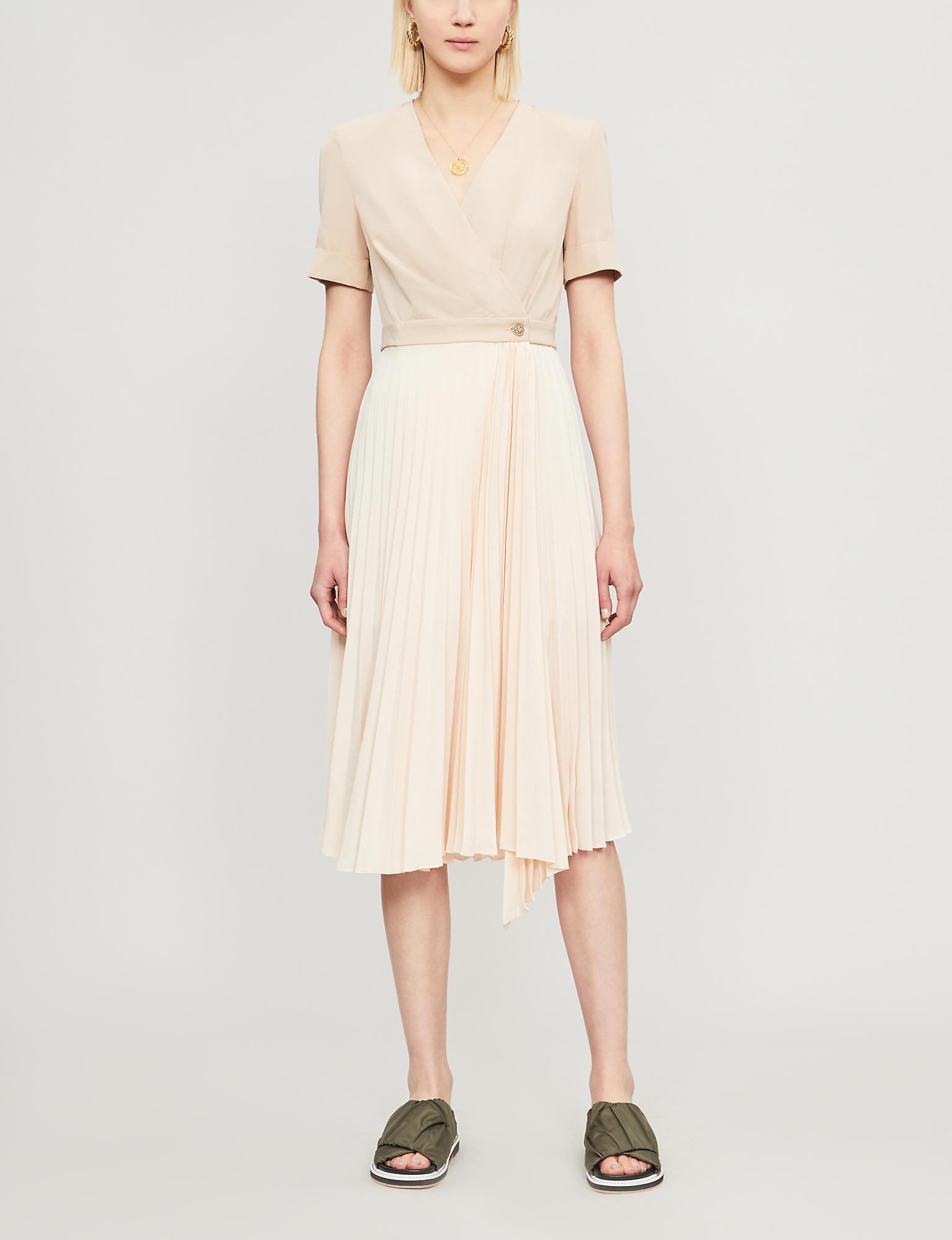 Sandro Gladis 2-in-1 Wrap Dress in Nude (Natural) | Lyst Canada