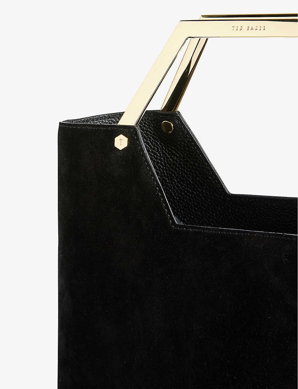 Ted Baker Layah Leather And Suede Shopper Bag in Brown Lyst