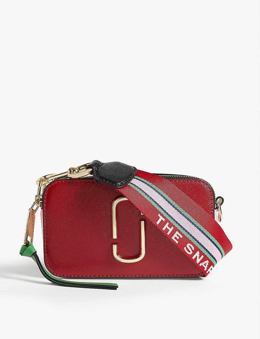 Snapshot leather backpack Marc Jacobs Red in Leather - 17039096
