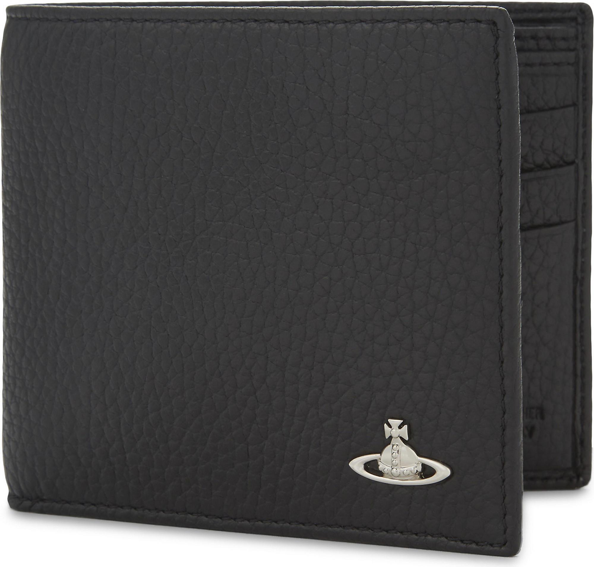 Vivienne Westwood Milano Grained Leather Billfold Wallet in Black for ...