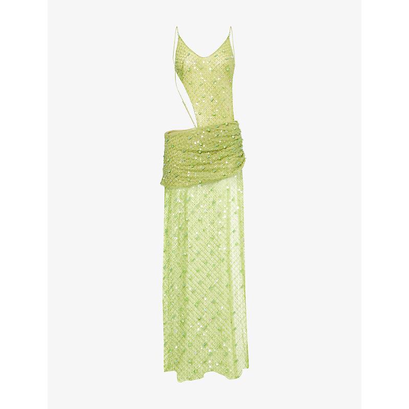 jaded london green lace dress Jaded London Siren Sheer Lace Mini Dress